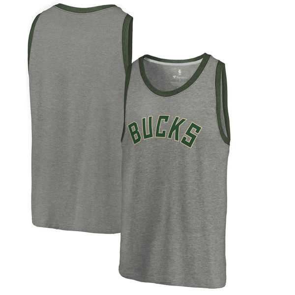Milwaukee Bucks Fanatics Branded Wordmark Tri-Blend Tank Top - Heathered Gray,We sell and wholesale Milwaukee Bucks Fanatics Branded Wordmark Tri-Blend Tank Top - Heathered Gray on line form chian!